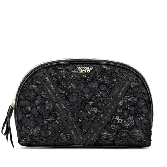 New Victoria Secret Floral Lace Glam Bag - Picture 1 of 1